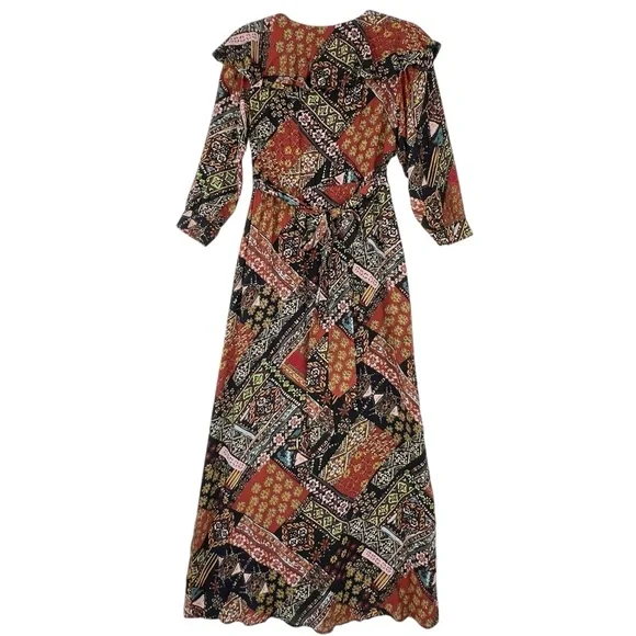 long sleeve maxi dress wedding Womens Boho Floral Dresses Vintage Long Sleeve Crew Neck A Line Pleated  Swing Flowy Maxi Dress Wedding Guest Dress Black at Amazon Women's Clothing  store